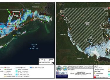 Franklin County transportation planning ARPC Assessment map and Wakula County natural, cultural and historical planning map